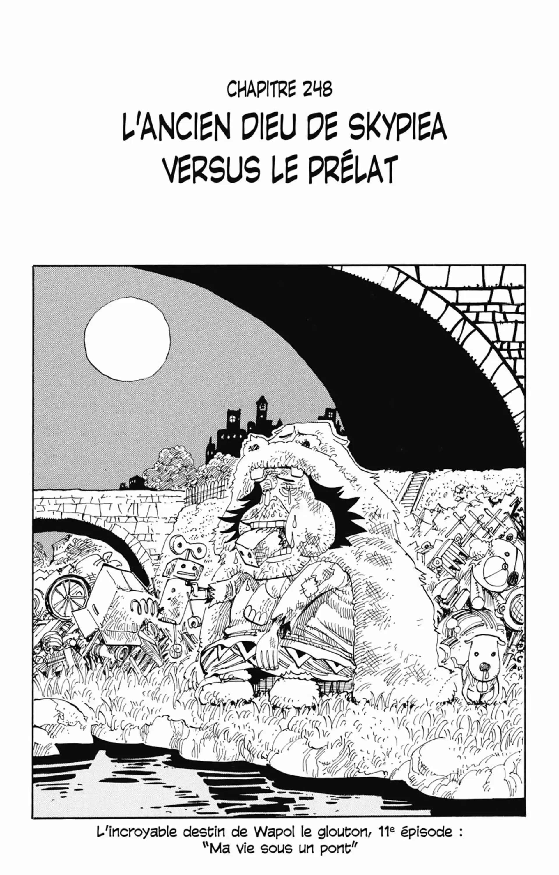 L'ancien dieu de Skypiea versus le prélat