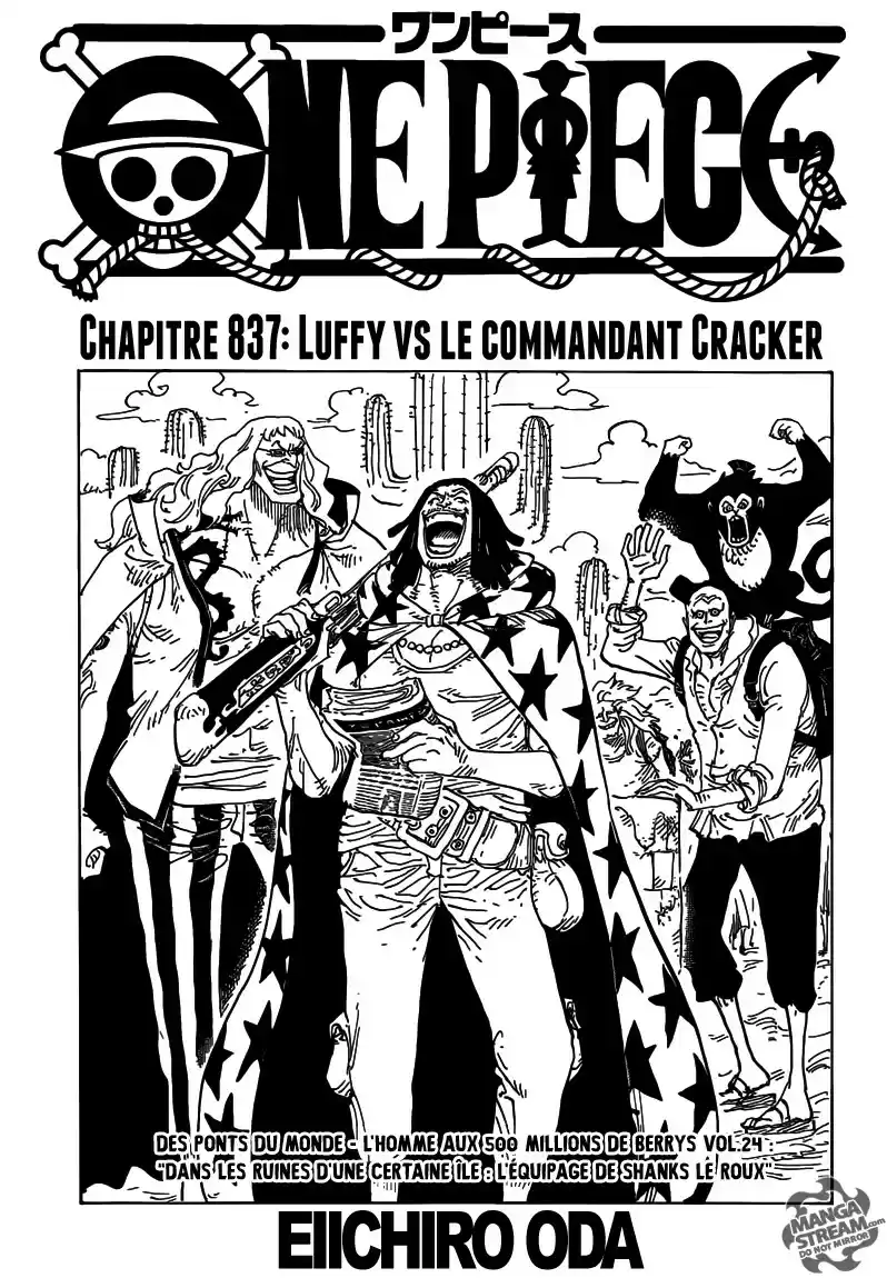Luffy vs le Général Cracker